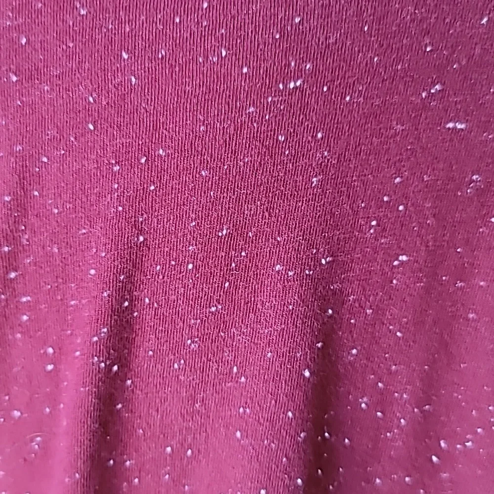 VSOP Men's Short Sleeve Shirt, Size Large, Color Burgundy Speckle